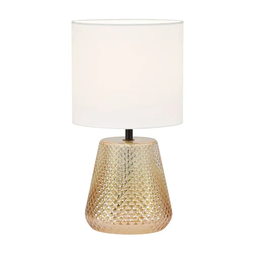 LÁMPARA DE MESA CRISTAL ÁMBAR E27 DEKI