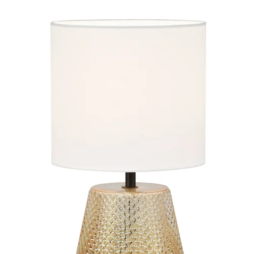 LÁMPARA DE MESA CRISTAL ÁMBAR E27 DEKI