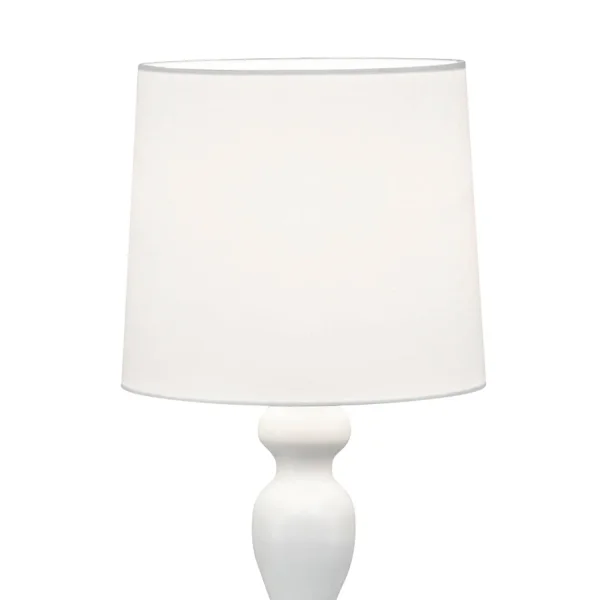 Lampe de Table en Métal Blanc E27 Arlisse| Lúzete
