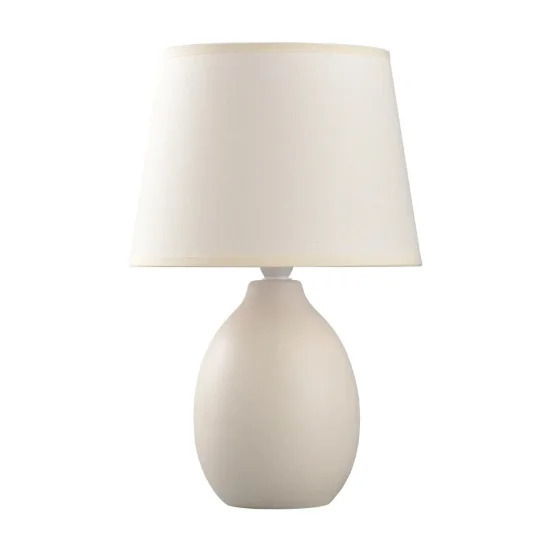 LAMPE DE TABLE EN CÉRAMIQUE BLANCHE E14 SARIEL