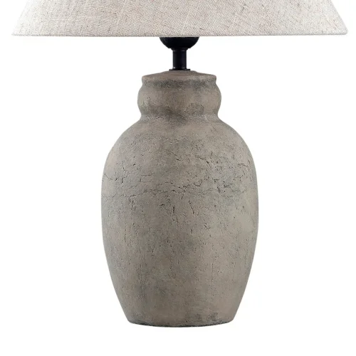 LAMPE DE TABLE EN CÉRAMIQUE GRIS PIERRE E27 METOK