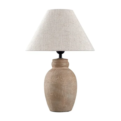 LAMPE DE TABLE EN CÉRAMIQUE BRUN PIERRE E27 METOK