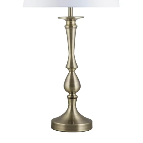 LAMPE DE TABLE EN MÉTAL BRONZE VIEILLI E27 70CM TURELL
