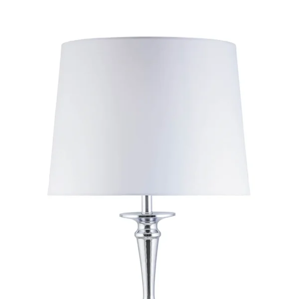 LAMPE DE TABLE EN MÉTAL CHROMÉ E27 70CM TURELL