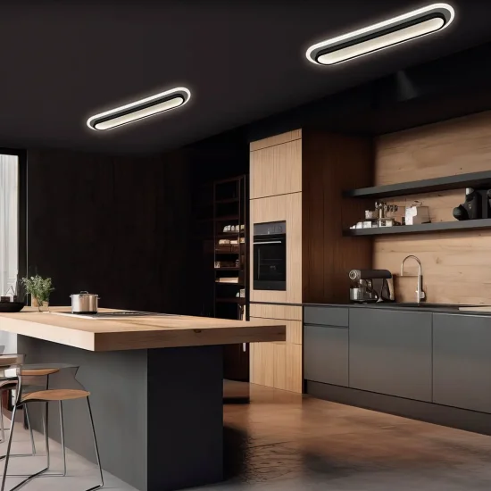 PLAFONNIER LED 38W 4000K MÉTAL NOIR NEBRIX 2