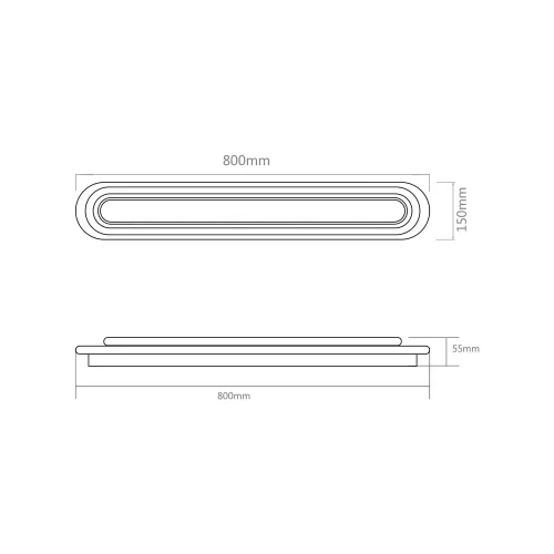 PLAFONNIER LED 38W 4000K MÉTAL NOIR NEBRIX