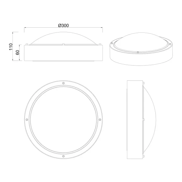 APPLIQUE EXTÉRIEURE E27 MÉTAL ZINC IP54 BASILIO