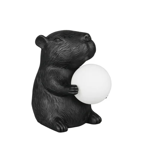 LAMPE DE TABLE CAPYBARA NOIR G9 EN POLYRÉSINE