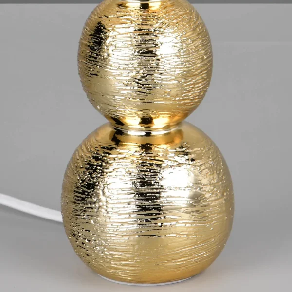 LAMPE DE TABLE EN CÉRAMIQUE ARGENTÉE E27 MIRIEL