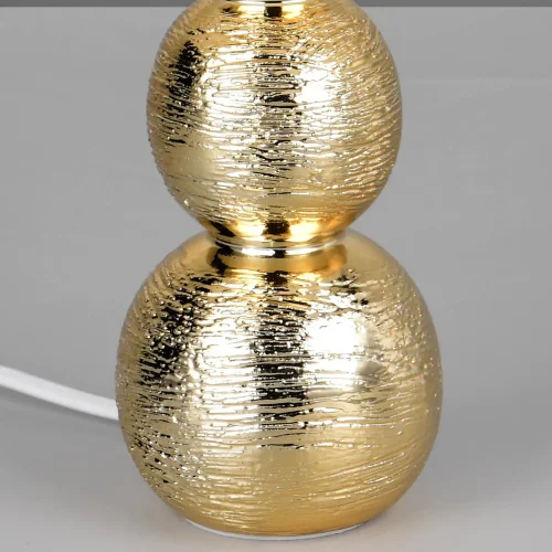 LAMPE DE TABLE EN CÉRAMIQUE ARGENTÉE E27 MIRIEL
