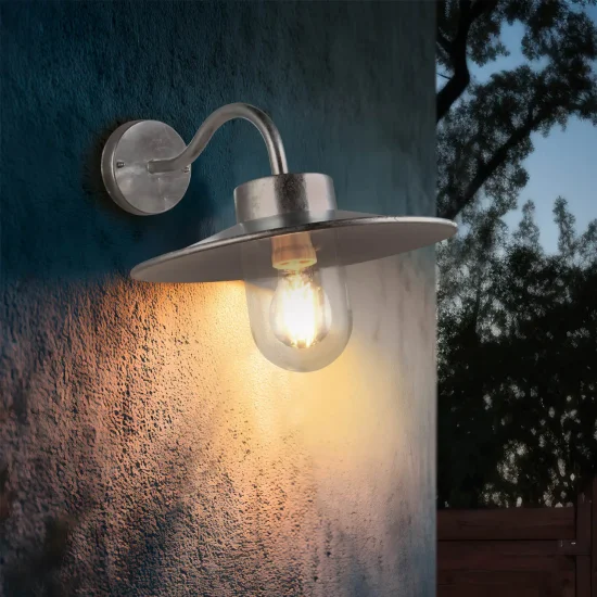 APPLIQUE EXTÉRIEURE E27 MÉTAL ZINC IP44 NERINE