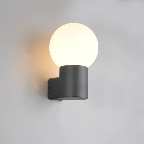 APPLIQUE EXTÉRIEURE E27 EN ALUMINIUM ANTHRACITE IP44 LAUREL