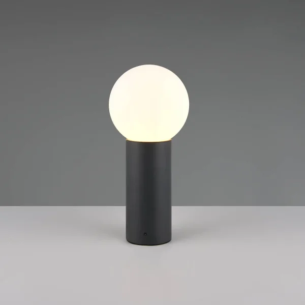 BALISE EXTÉRIEURE E27 ALUMINIUM ANTHRACITE IP44 40CM LAUREL
