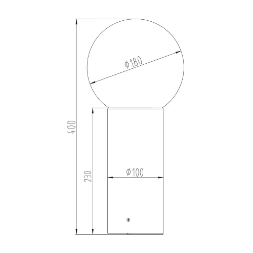 BALISE EXTÉRIEURE E27 ALUMINIUM ANTHRACITE IP44 40CM LAUREL