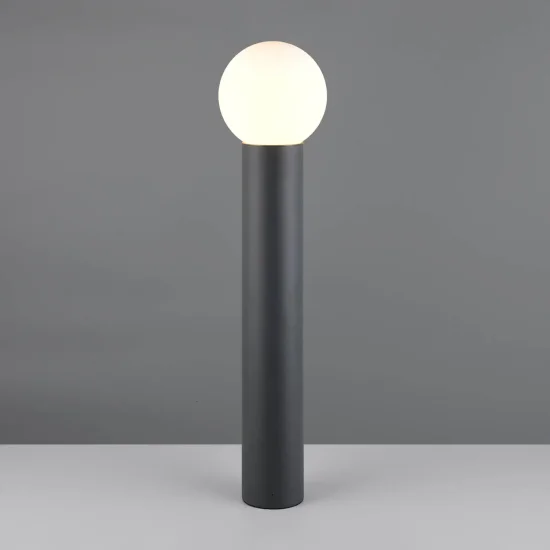 BALISE EXTÉRIEURE E27 ALUMINIUM ANTHRACITE IP44 80CM LAUREL