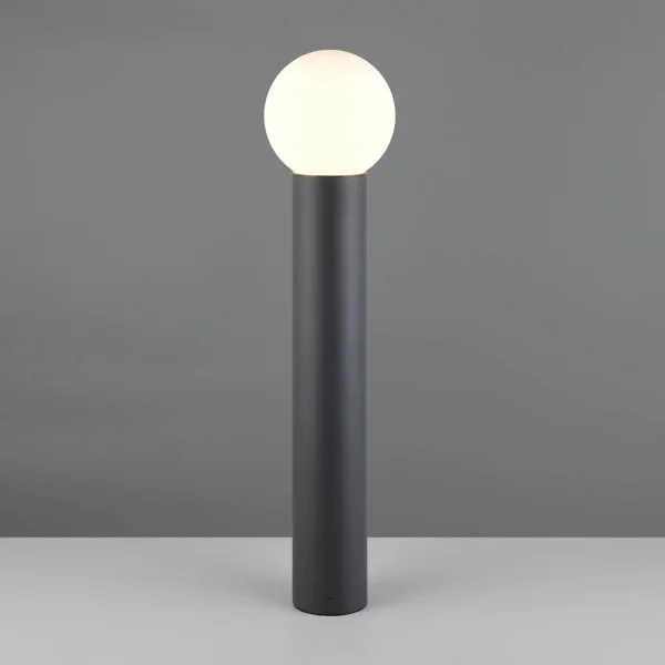BALISE EXTÉRIEURE E27 ALUMINIUM ANTHRACITE IP44 80CM LAUREL