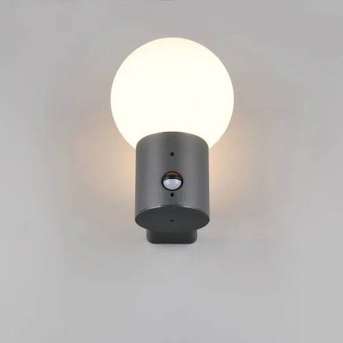 APPLIQUE EXTÉRIEUR E27 AVEC DÉTECTEUR ALUMINIUM ANTHRACITE IP44 LAUREL