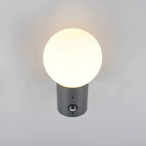 APPLIQUE EXTÉRIEUR E27 AVEC DÉTECTEUR ALUMINIUM ANTHRACITE IP44 LAUREL