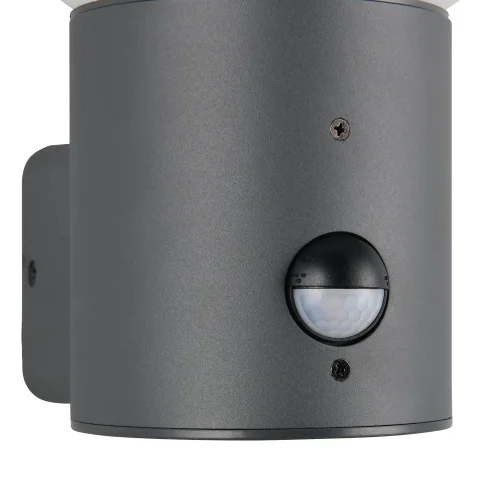 APPLIQUE EXTÉRIEUR E27 AVEC DÉTECTEUR ALUMINIUM ANTHRACITE IP44 LAUREL