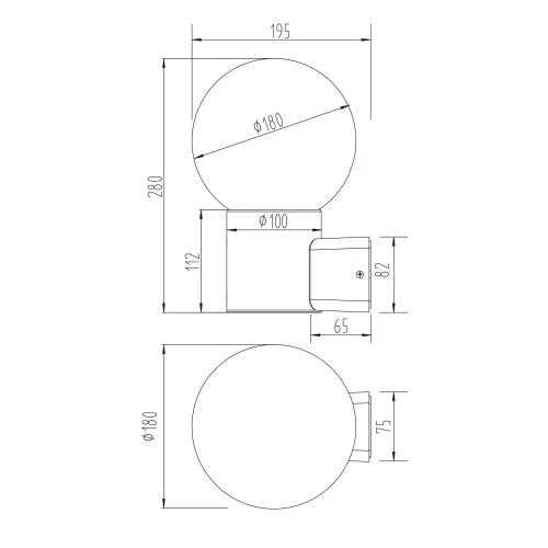 APPLIQUE EXTÉRIEUR E27 AVEC DÉTECTEUR ALUMINIUM ANTHRACITE IP44 LAUREL