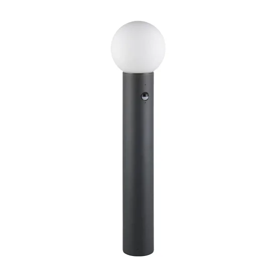 BALISE EXTÉRIEURE E27 AVEC CAPTEUR ALUMINIUM ANTHRACITE IP44 80CM LAUREL 2