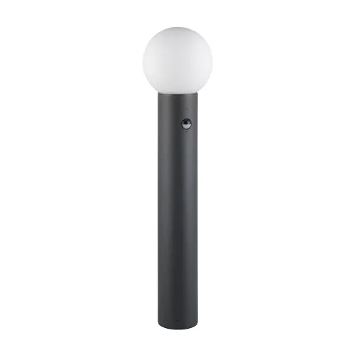 BALISE EXTÉRIEURE E27 AVEC CAPTEUR ALUMINIUM ANTHRACITE IP44 80CM LAUREL