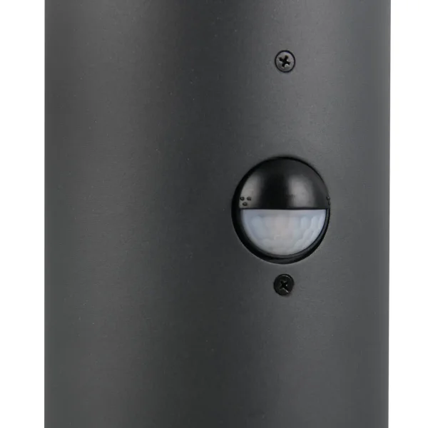 BALISE EXTÉRIEURE E27 AVEC CAPTEUR ALUMINIUM ANTHRACITE IP44 80CM LAUREL