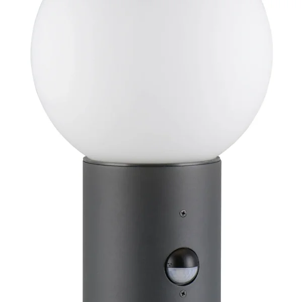 BALISE EXTÉRIEURE E27 AVEC CAPTEUR ALUMINIUM ANTHRACITE IP44 80CM LAUREL