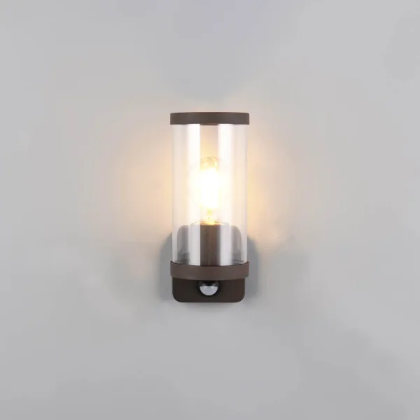 APPLIQUE EXTÉRIEUR E27 AVEC CAPTEUR ALUMINIUM OXYDÉ IP44 DANDELION