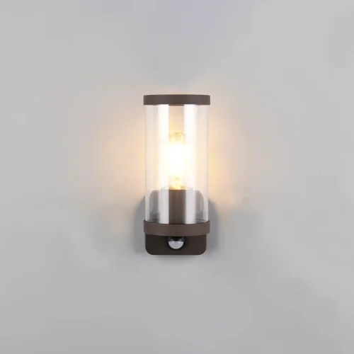 APPLIQUE EXTÉRIEUR E27 AVEC CAPTEUR ALUMINIUM OXYDÉ IP44 DANDELION