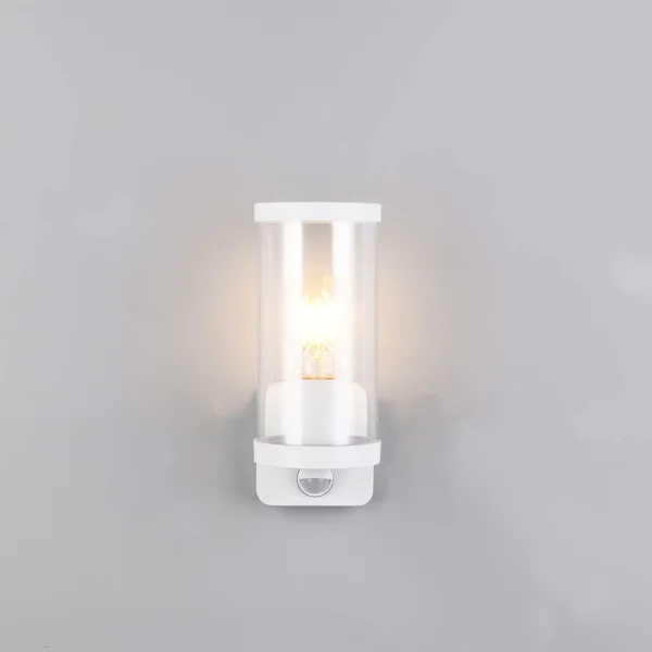 APPLIQUE EXTÉRIEURE E27 AVEC CAPTEUR ALUMINIUM BLANC IP44 DANDELION