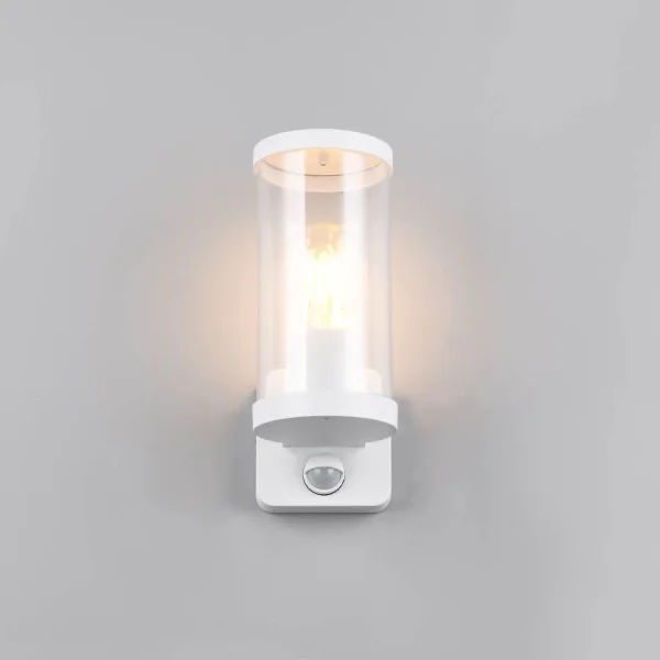 APPLIQUE EXTÉRIEURE E27 AVEC CAPTEUR ALUMINIUM BLANC IP44 DANDELION