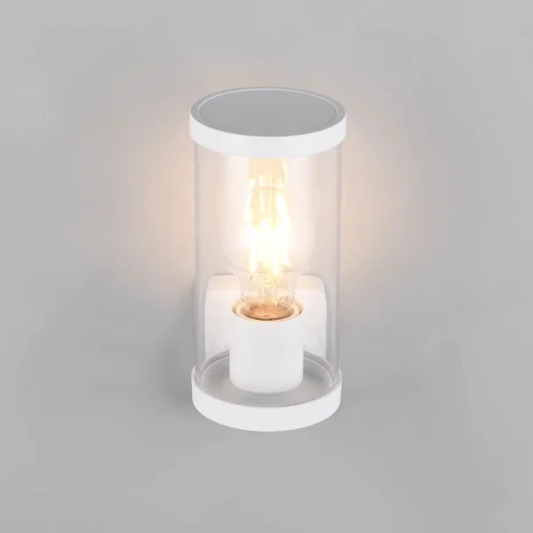 APPLIQUE EXTÉRIEURE E27 AVEC CAPTEUR ALUMINIUM BLANC IP44 DANDELION