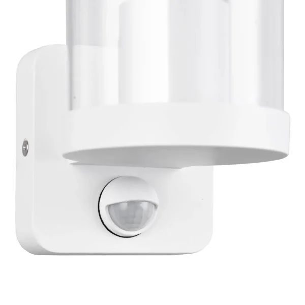 APPLIQUE EXTÉRIEURE E27 AVEC CAPTEUR ALUMINIUM BLANC IP44 DANDELION