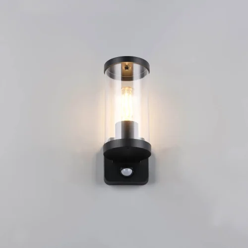 APPLIQUE EXTÉRIEURE E27 AVEC CAPTEUR ALUMINIUM NOIR IP44 DANDELION