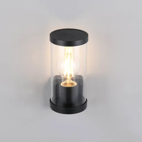 APPLIQUE EXTÉRIEURE E27 AVEC CAPTEUR ALUMINIUM NOIR IP44 DANDELION
