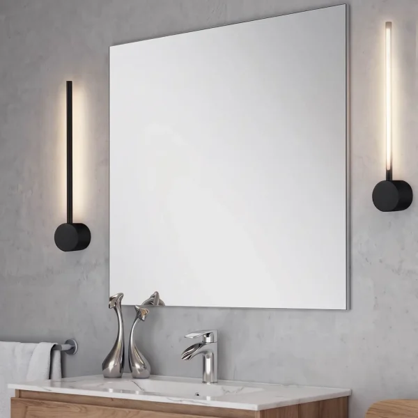 APPLIQUE MURALE SALLE DE BAIN LED 10W CCT AVEC ROTATION NOIRE IP44