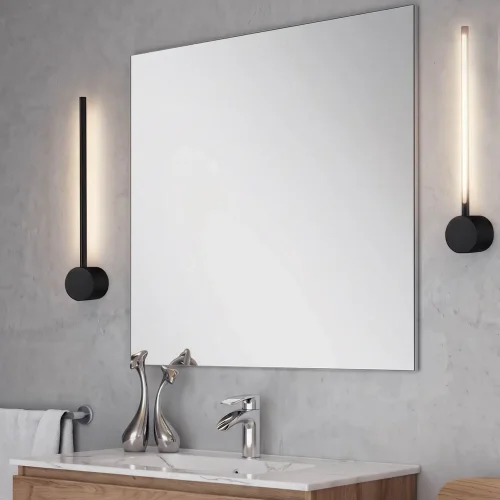 APPLIQUE MURALE SALLE DE BAIN LED 10W CCT AVEC ROTATION NOIRE IP44