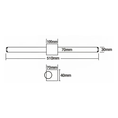APPLIQUE MURAL SALLE DE BAIN LED 12W CCT BLANC IP44 360º