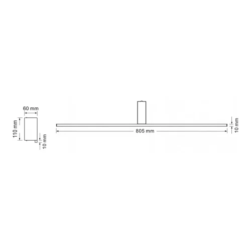 APPLIQUE DE SALLE DE BAIN LED 20W 4000K IP44 BLANC