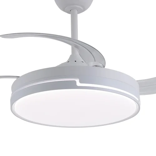 VENTILATEUR DE PLAFOND LED 48W RÉGLABLE 4 PALES RÉTRACTABLES ORIXA