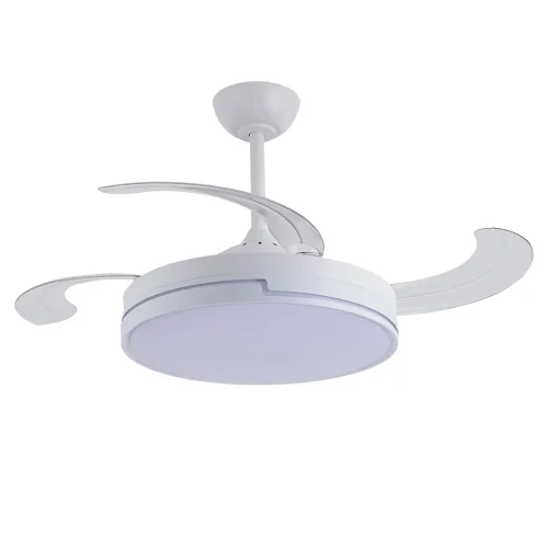 VENTILATEUR DE PLAFOND LED 48W RÉGLABLE 4 PALES RÉTRACTABLES ORIXA