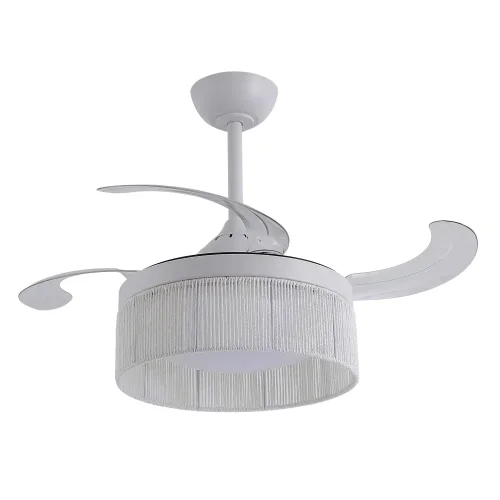 VENTILATEUR DE PLAFOND DC LED 38W CORDE BLANCHE AIRELLE
