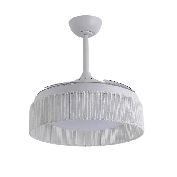 VENTILATEUR DE PLAFOND DC LED 38W CORDE BLANCHE AIRELLE