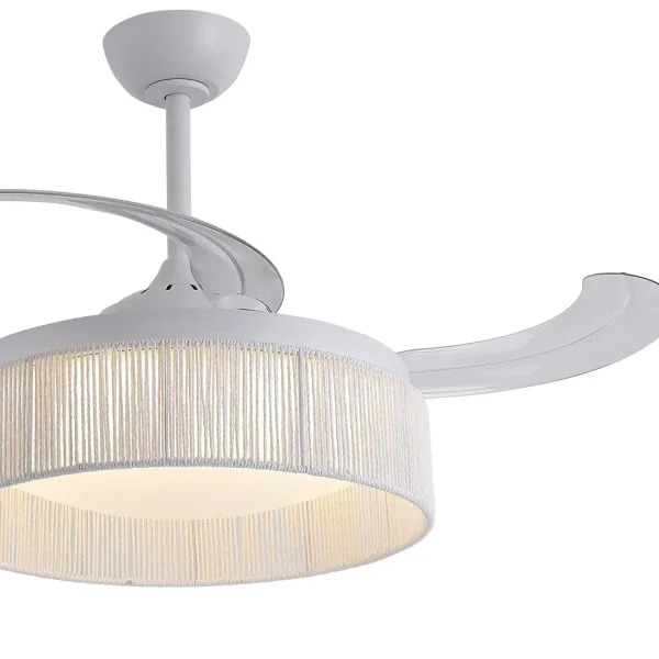 VENTILATEUR DE PLAFOND DC LED 58W CORDE BLANCHE AIRELLE
