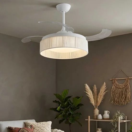 VENTILATEUR DE PLAFOND DC LED 58W CORDE BLANCHE AIRELLE
