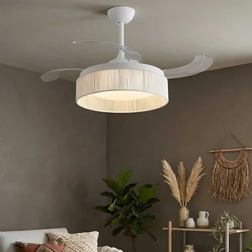 VENTILATEUR DE PLAFOND DC LED 58W CORDE BLANCHE AIRELLE