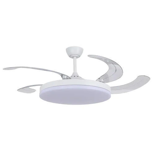 VENTILATEUR DE PLAFOND DC LED 95W 5 PALES PLIABLES BLANC SOLARA