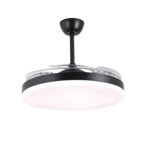 VENTILATEUR DE PLAFOND DC LED 95W 5 PALES PLIABLES NOIR SOLARA