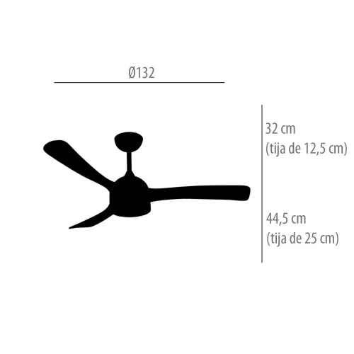 VENTILATEUR DE PLAFOND DC LED 20W PALES BOIS CLAIR BLANC LUMINOR